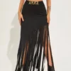 Elastic Waist Maxi Goth Punk Skirts