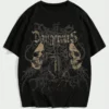 S7a025609bbeb4fc29293a4d8801e08dfd.webp Grunge Punk Skull Printed Women Men Unisex Cotton T-shirt Luxury Brand Fashion Big Size Top Casual Short Sleeve Classic Tee 4xl