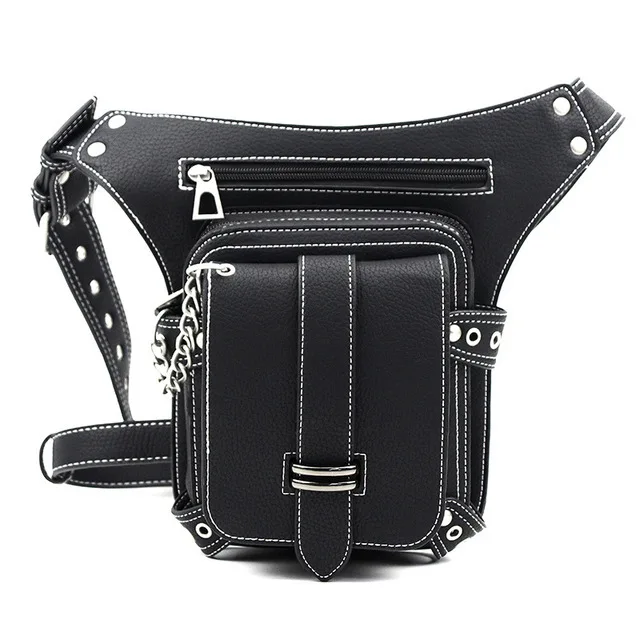 JARIAN Women Waist Bag/ Motorcycle Drop Leg Bag/ Hip Bum Belt Fanny Pack Men Holster Bag Steampunk Rock Messenger Crossbody Bags